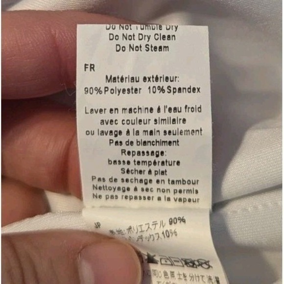 Foray Golf Women's XS Houndstooth Layering Short Sleeve Sweatshirt White Gray - Picture 10 of 12